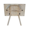 International Concepts Rectangle Small Dropleaf Table, Unfinished, 36 in W X 22 in L X 29 in H, Wood, Unfinished T-2236D